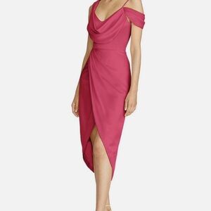 Theia Fuchsia Asymmetrical Dress